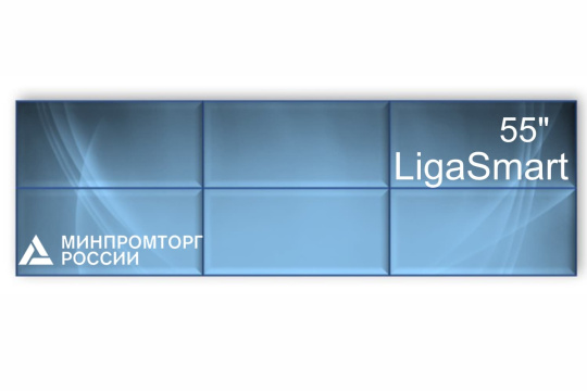 Изображение Видеостена 3x2 шов 1.8  LigaSmart 55"  V 55.32