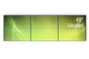  Фото видеостена 3x2 vestel wu49b-2h* 49" (шов: 3,5) - фото 2