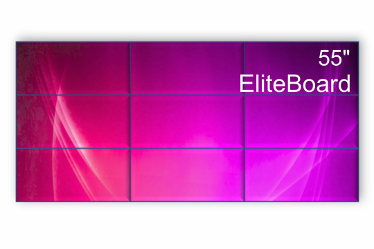 Изображение Видеостена 3x3 EliteBoard 55" SK555FCLN