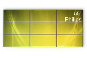  Фото видеостена 3x3 philips 55" 55bdl4007x/00 - фото 2