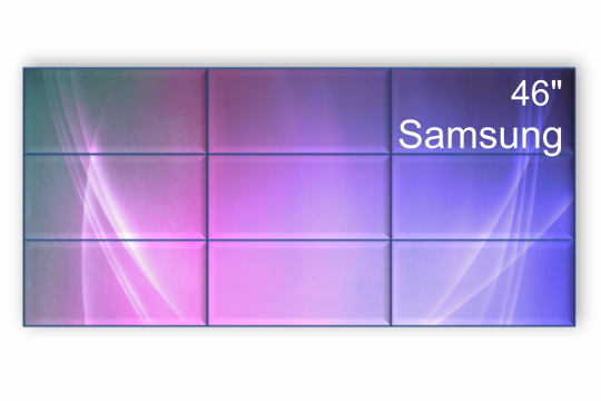 Изображение Видеостена 3x3 Samsung 46" VM46T-U