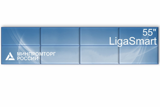 Изображение Видеостена 4x2 шов 0.88 LigaSmart 55" V 55.42