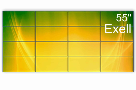 Изображение Видеостена 4x4 Exell 55" EXPD-WA55AB35